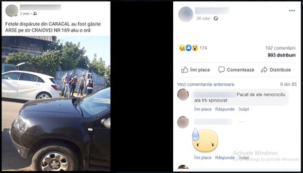 Mesajul despre fetele dispărute a devenit viral în scurt timp