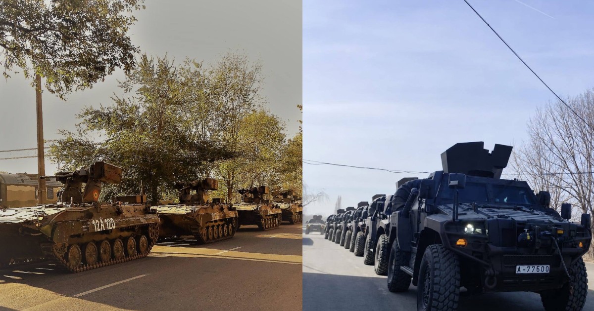 Echipamente militare din cadrul Brigăzii 282 Blindată „Unirea Principatelor” din garnizoanele Focşani, Brăila şi Galaţi