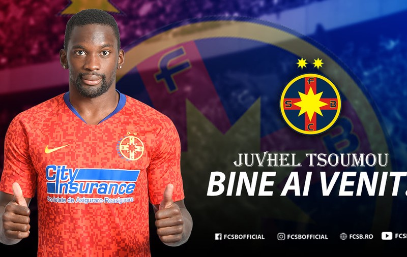 Atacanul Tsomou a semnat cu FCSB până la finalul sezonului