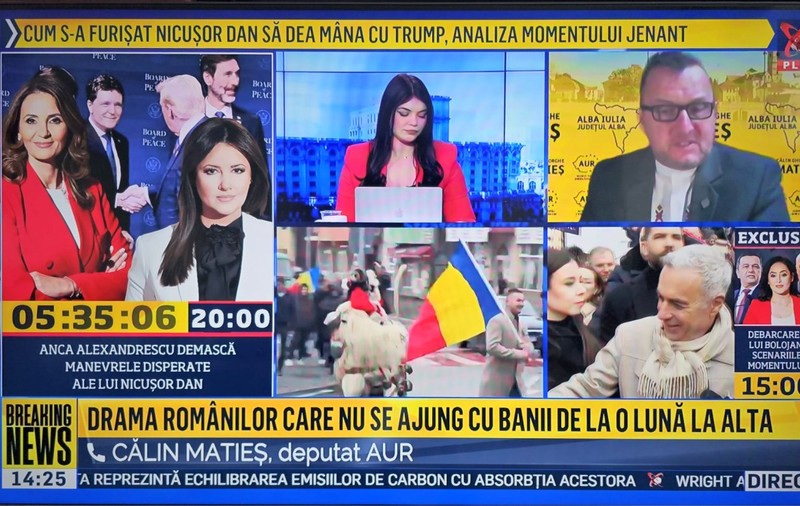 Câți români s-au uitat la Realitatea Plus pe 19 februarie, când Nicușor Dan a fost la Consiliul lui Trump, deși emisia a fost oprită trei ore