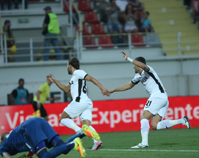 Liga Campionilor, turul III preliminar. Astra - Copenhaga 1-1. Astrele din nord! Teixeira a deschis scorul și atât! UEFA îi permitea să stea pe bancă, Șumi n-a vrut să riște! / FOTO