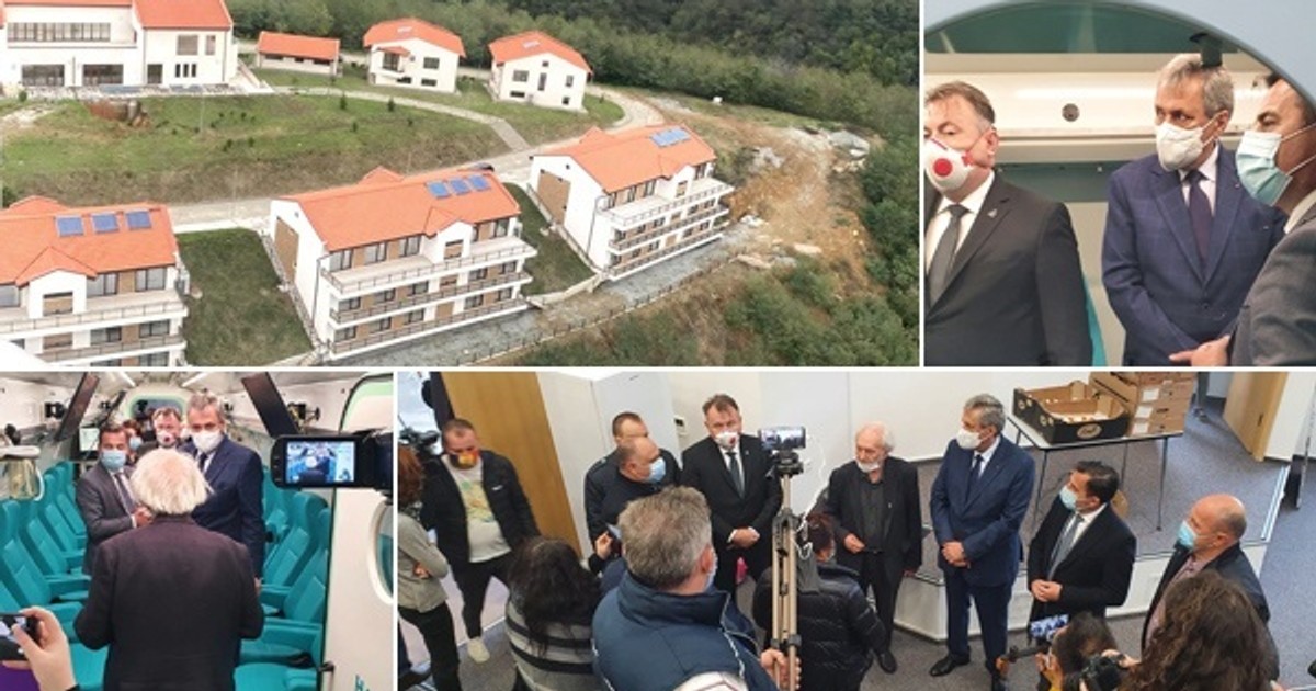 Clinica Nera inaugurată de miniștri PNL. Fotografie via Jurnal de Caraș Severin