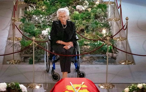 Prințesa Astrid a asistat în urmă cu două zile la funeraliile fratelui ei. Foto: Casa Regală a Norvegiei.