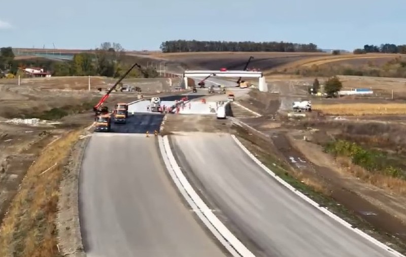 Lucrări Autostrada A7 între Trifești și Mircești