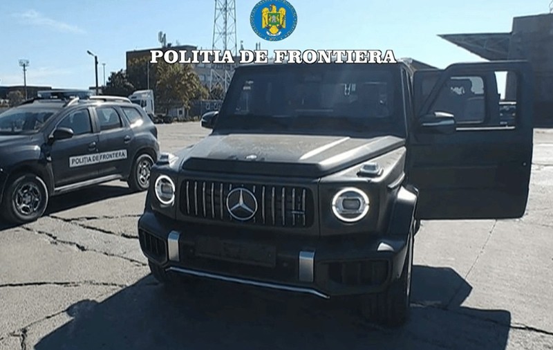 Mercedes de peste 200.000 de euro, căutat în Suedia și găsit în portul Constanța, la un pas să fie scos din țară | VIDEO 