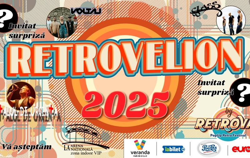 Retrovelion 2025: Cel mai așteptat Revelion al anului în București, pe ritmuri retro și atmosferă incendiară la Arena Națională