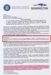Documentul trimis ministrului Breaz în care se vorbește de alunecarea de teren