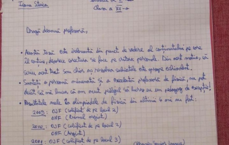Protestul unui olimpic, fenomenul anului pe internet. Ce scrie un elev de la Vianu te va lăsa mut!