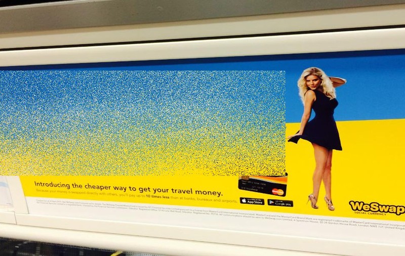 Cea mai misogină reclamă, în metroul din Londra! Femeile au fost scandalizate | FOTO