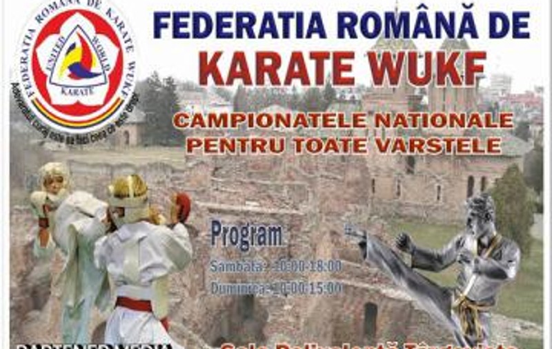 Campionatul Național al Federației Române de Karate se desfășoară la Târgoviște, în perioada 11-12 martie