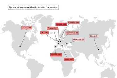 Date valabile pe 2 mai. Sursa: Worldometers