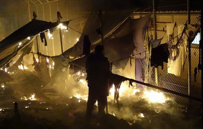 Incendiu într-o tabără de refugiați din Bulgaria