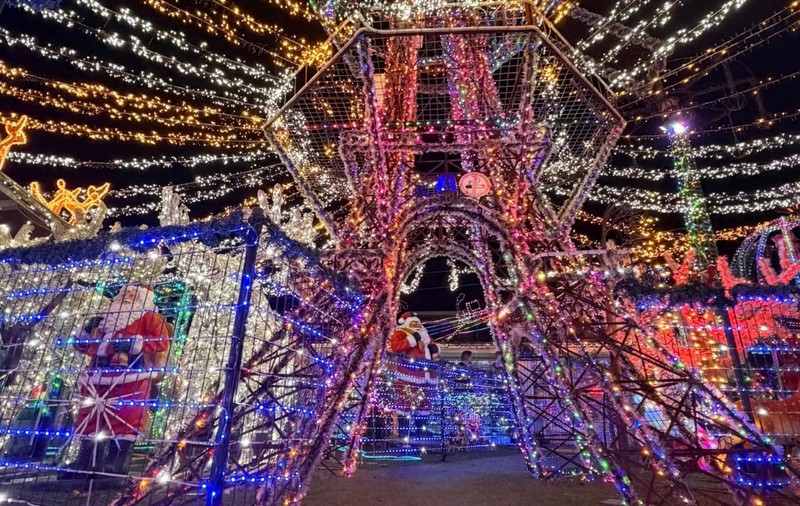 Un bărbat și-a transformat curtea într-un adevărat parc de distracții cu peste 250.000 de luminițe de Crăciun: „Asta fac tot anul”