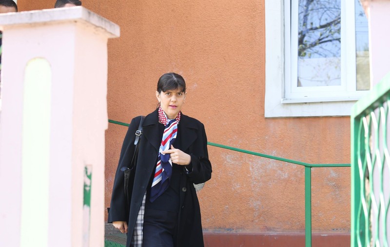 Laura Codruța Kovesi s-a prezentat din nou la Poliție, pentru controlul judiciar