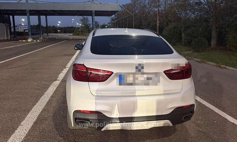 Mașină de 35.000 € confiscată la Albița: figura ca furată din Slovacia Sursa foto: Poliția de Frontieră