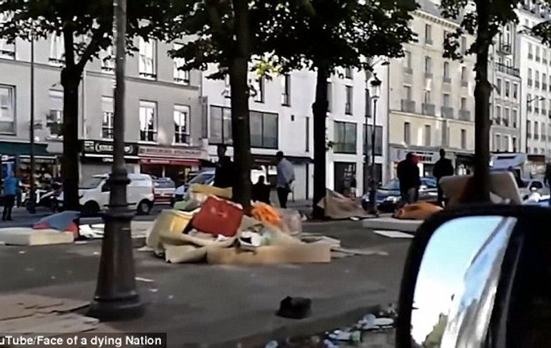 ”Scene de apocalipsă” în Paris. Cum arată străzile după mizeria lăsată migranții africani