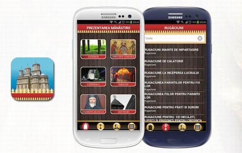Mănăstirea Curtea de Argeș intră în lumea mobilă! A lansat aplicația Android cu rugăciuni și acatiste - FOTO