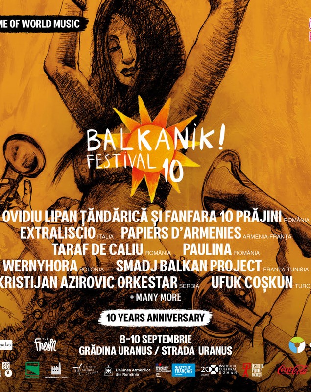 Cea de-a X-a ediție a Balkanik Festival începe vineri la Gradina Uranus și pe Strada Uranus
