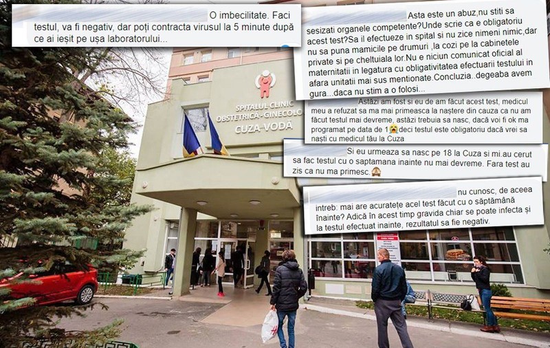 Acuzații grave la Maternitatea Cuza-Vodă din Iași: pacientele, obligate să facă testul COVID-19 la privat, ca să fie primite în spital