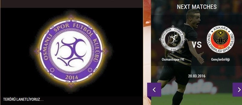 Șefii de la Osmanlispor au fost conciși: „Coondamnăm terorismul”