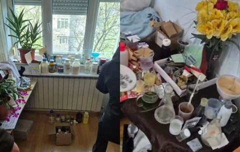 Experimente periculoase într-un bloc din Galați. Un tânăr pasionat de chimie ținea în casă 72 de kilograme de substanțe toxice: „Era inevitabil să nu vină poliția la ușă”