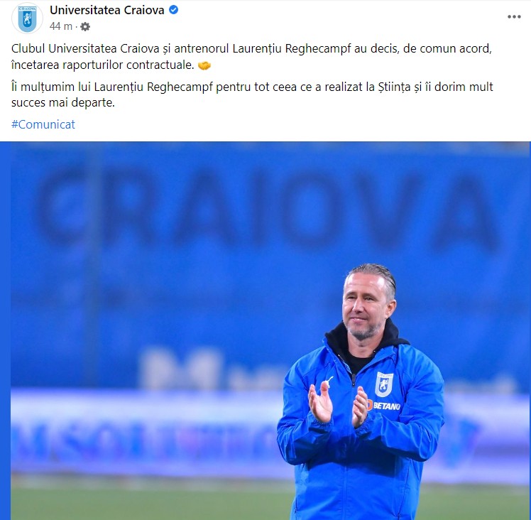 foto: Facebook Universitatea Craiova