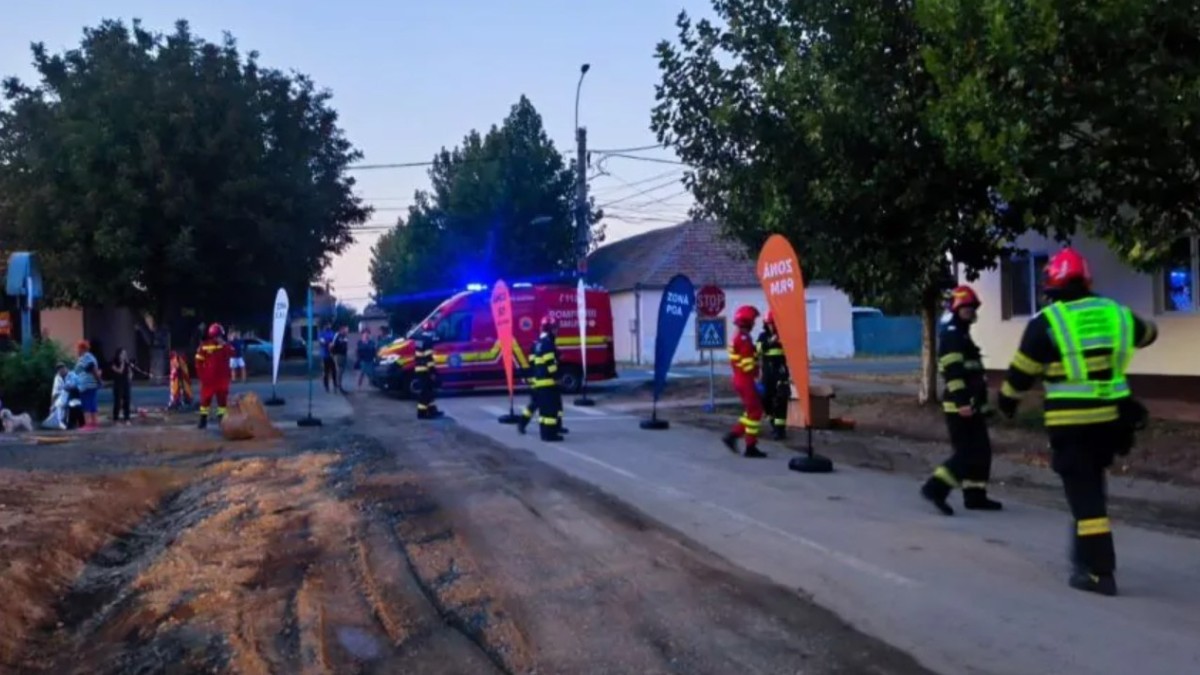 O conductă de gaz s-a spart în Timiș
