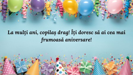 Felicitări pentru copii cu ocazia zilei de naștere