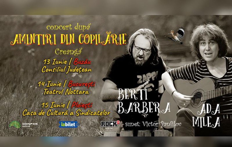 „Amintiri din Copilărie”, în ritm de concert: Ada Milea și Berti Barbera aduc Creangă pe scenă într-un spectacol muzical original