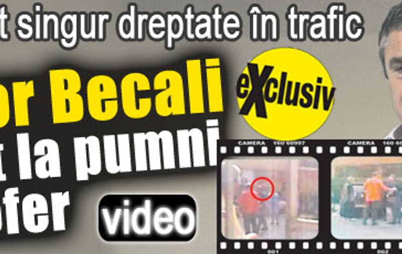 Victor Becali îşi face dreptate cu pumnul