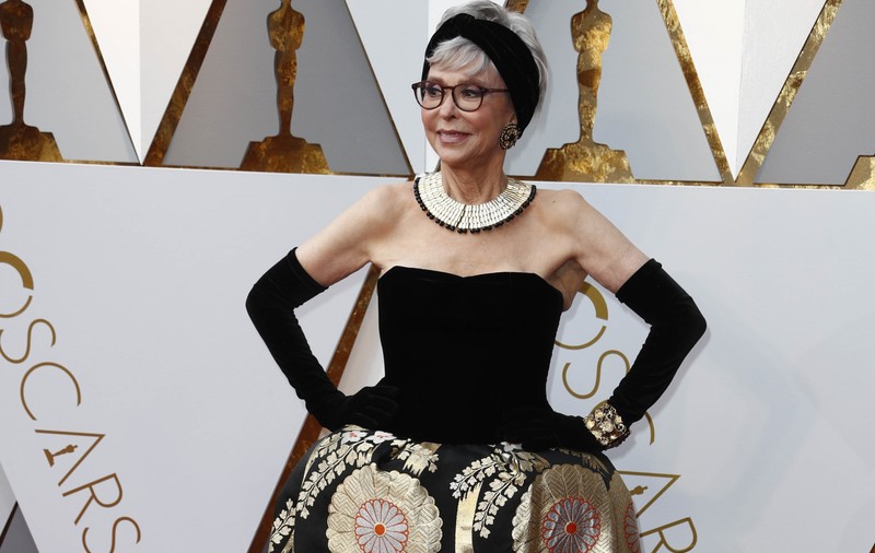 FOTO / Premiile Oscar 2018: Rita Moreno a purtat aceeași rochie ca la gala din 1962