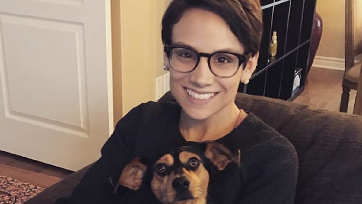 Meagan Duhamel cu un câine (FOTO: instagram.com/meaganduhamel)