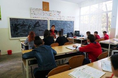 Elena Tomoșanu, la catedra clasei