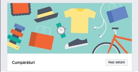 Modelul Cumpărături pentru pagină trebuie selectat pentru a face magazin online pe Facebook