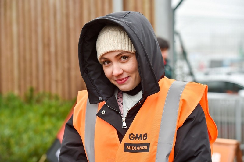 Amazon workers in first ever UK strike over pay at Coventry Depot. Elena Parascan,27 from Coventry. 25th January 2023.,Image: 751766811, License: Rights-managed, Restrictions: This image is not available for use at a stock rate unless with prior agreement. This image hereby disclosed to your organisation is so disclosed on the condition that your organisation will take all steps necessary to ensure that any identifiable personal data is processed in full compliance with the Data Protection Act 2018 follow us on twitter - @swns browse our website - swns.com email pix@swns.com, Model Release: no