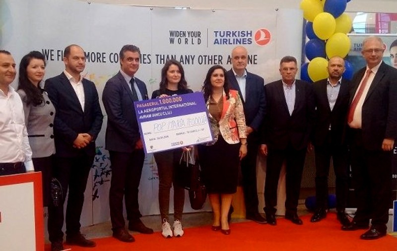 Pasagerul cu numărul 1 milion de pe aeroportul din Cluj, premiat cu o cursă gratuită