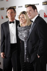 Olivia Newton-John, alături de soțul ei și de John Travolta (2010) | Foto: EPA