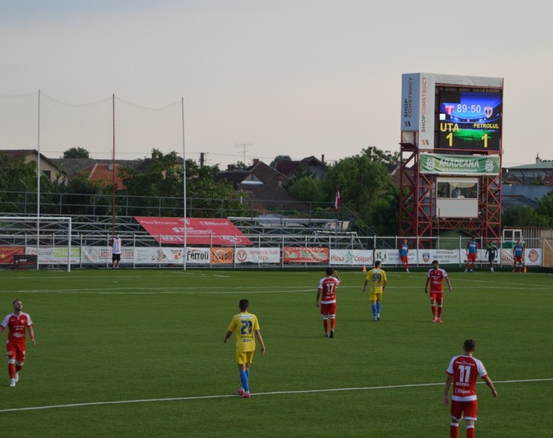 UTA - Petrolul, derby-ul Ligii 2, s-a terminat egal. Se încinge lupta pentru promovare