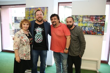 Ana Ciontea, Marcel Thiele, Marius Rizea și Mihai Calotă FOTO: Florin Ghioca / TNB