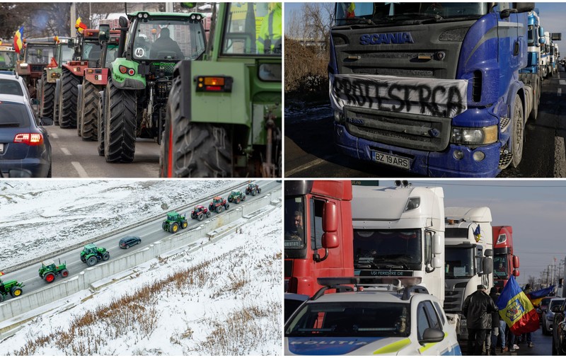 Protestul fermierilor și transportatorilor continuă. Negocierile de la Finanțe au eșuat: „S-au acceptat cererile, dar nu se poate niciuna, asta e concluzia”. Probleme în trafic în mai multe zone