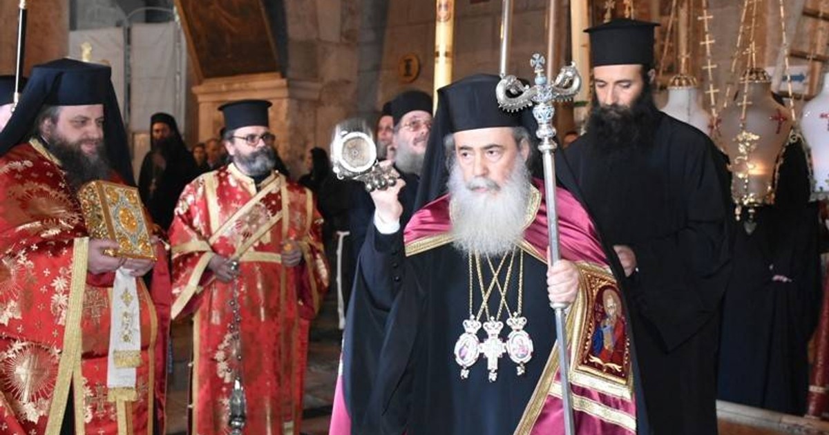 Slujba oficiata de Patriahul Ierusalimului, Teofil al III-lea