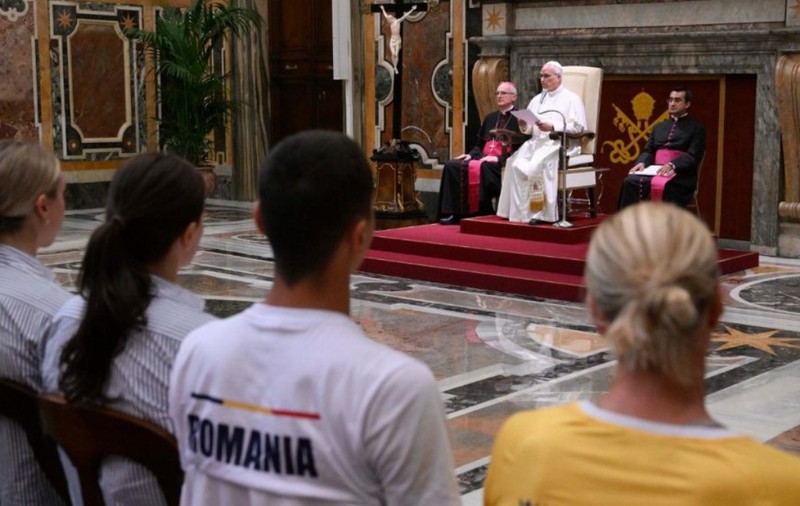 David Popovici, primit în audiență de Papa Leon al XIV-lea înaintea Trofeului „Sette Colli”