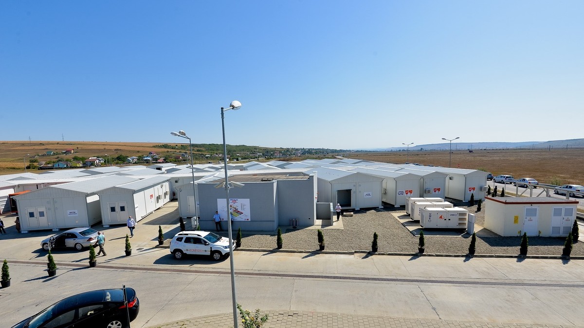 Spitalul mobil Covid 19 de la Letcani