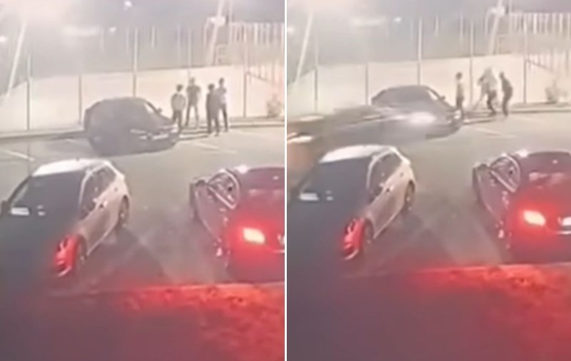 Imagini teribile cu o mașină care intră în plin într-un grup de tineri. Șoferul nu consumase alcool sau droguri