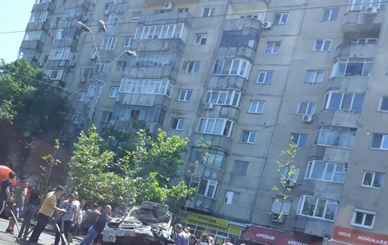 Un accident spectaculos a avut loc pe Șoseaua Olteniței