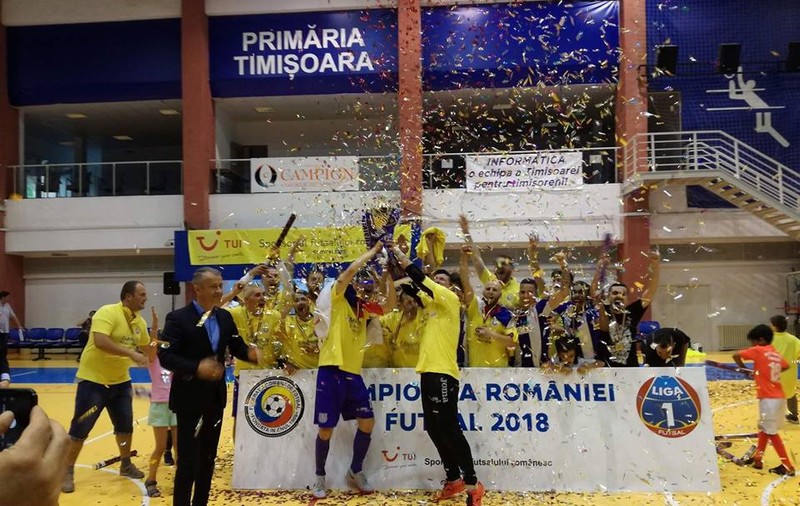 Finala Ligii 1 la futsal 2018. Informatica Timișoara, campioana României