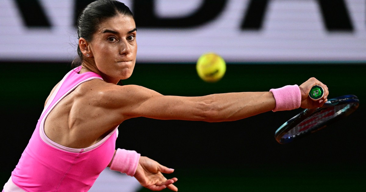 Sorana Cîrstea în timpul unui meci.