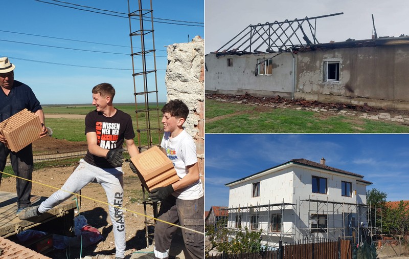 Satul în care oamenii construiesc voluntar case pentru vecinii loviți de catastrofe. Comunitatea s-a mobilizat de două ori într-un an 