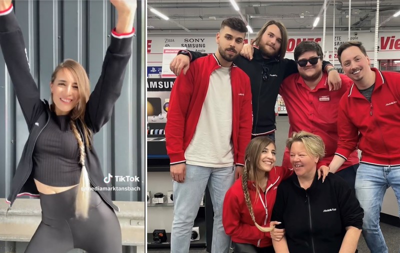 Sandy, angajata care dansează în fața frigiderelor și televizoarelor, într-un magazin din Germania: „E virală, ne-a crescut vânzările”