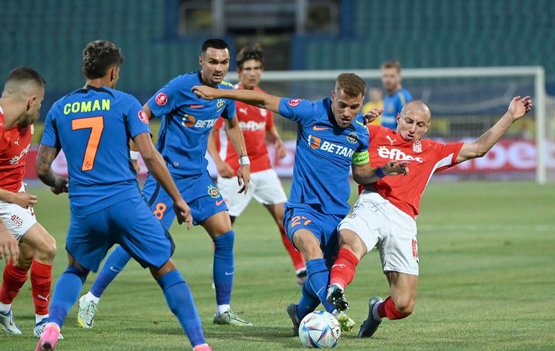 FCSB, victorie cu ȚSKA 1948, la Sofia, în turul II preliminar din Conference League. Florinel Coman, autorul golului